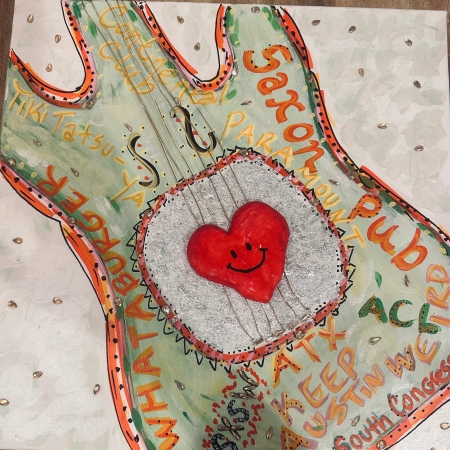 Happy Guitar by artist Teresa Green